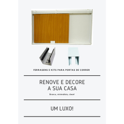 Kit Porta 70cm Correr Roldanas Trilho Branco Completo R2348 é boa?
