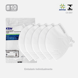 Kit 10 Máscaras de Proteção N95 PFF2S ksn Sem Válvula é boa?