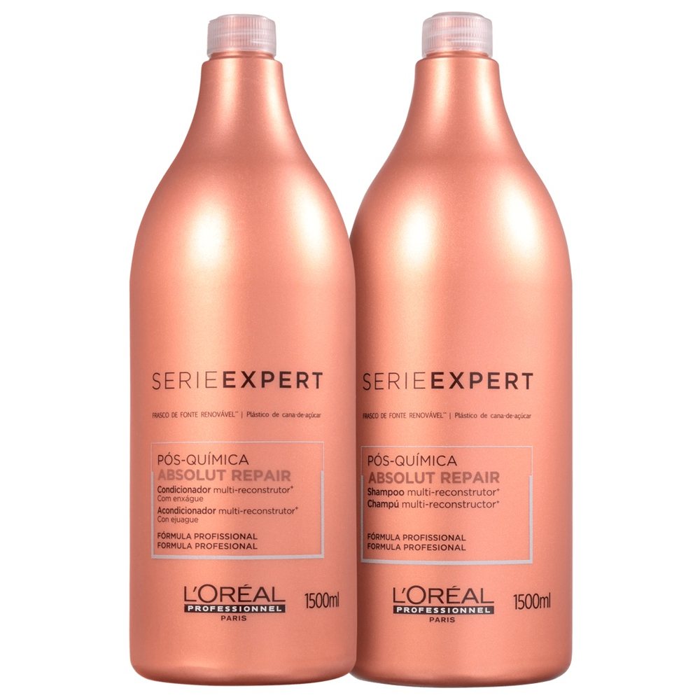 Kit Loréal Professionnel Absolut Repair Pós Química Multi Reconstrutor Salon 2 Produtos No 0339