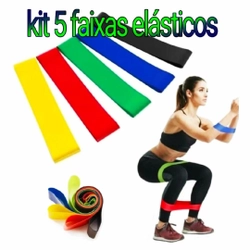 Faixas Elásticas Funcional Mini Band Yoga Pilates Alongamento Fisioterapia Kit 5 Faixas Exercícios em Casa é boa?