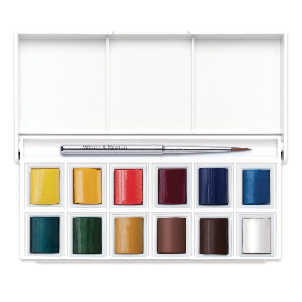 Aquarela Cotman Pocket 12 Peças Winsor & Newton No Shoptime