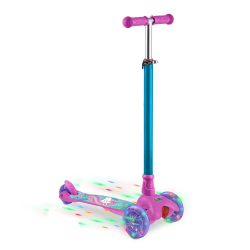 Patinete Infantil 3 Rodas com LED Unicórnio Rosa Menor preço em Patinete Infantil 3 Rodas com LED Unicórnio Rosa