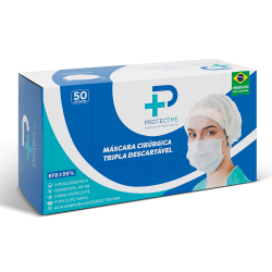 50 unidades Máscara Cirúrgica Descartável Tripla c/ Clipe Nasal elástico e Selo da anvisa é boa?