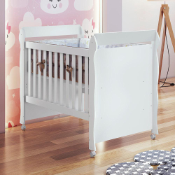 Berco Mini Cama Mirelle Carolina Baby Branco Brilho Grade Fixa 2 em 1 Flex Menor preço em Berco Mini Cama Mirelle Carolina Baby Branco Brilho Grade Fixa 2 em 1 Flex