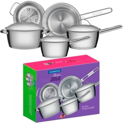 Conjunto Jogo De Panelas Aço Inox 5 Peças Allegra Tramontina é boa?