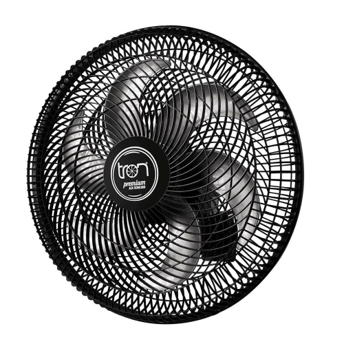 Ventilador Oscilante Parede 50 Cm Preto - Premium - Tron No Shoptime