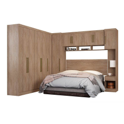 Quarto Modulado Casal Módena 7 Peças Composição 1 Demóbile Nogal Touch Menor preço em Quarto Modulado Casal Módena 7 Peças Composição 1 Demóbile Nogal Touch