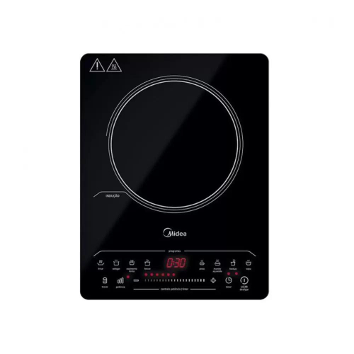 Cooktop de Indução Portátil 1 Boca Midea CYAD11 Preto 127V