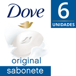 Sabonete Barra Dove Original 90g c/ 6 Unidades Menor preço em Sabonete Barra Dove Original 90g c/ 6 Unidades