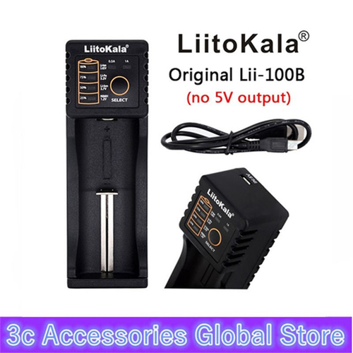 Liitokala Lii-100 B Carregador De Bateria Recarregável Universal Para ...