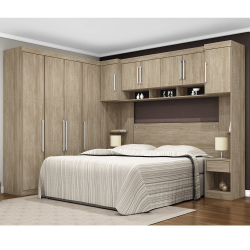 Guarda Roupa De Casal 7 Peças Modulado Modena CP1 Nogal Touch Demóbile é boa?