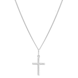 Corrente Cordão Masculino Grumet 60cm Pingente Cruz Crucifixo Prata 925 Menor preço em Corrente Cordão Masculino Grumet 60cm Pingente Cruz Crucifixo Prata 925