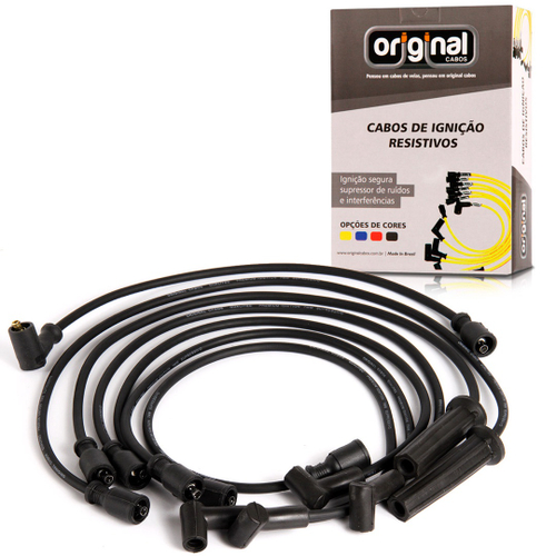 Cabo de vela 7mm blazer vortec v6 s10 vortec 4 3 preto no shoptime