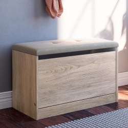 Sapateira Puff Cama Quarto Multifuncional Aveiro Bege é boa?