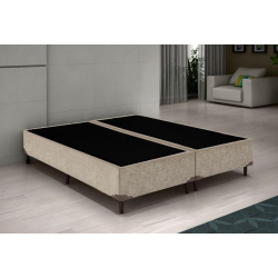 Cama Box Queen Bipartido Bello Box - Suede Bege 40x158x198 é boa?