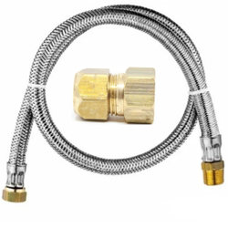 Kit Instalação Gás Encanado Mangueira 80cm + adaptador é boa?