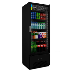 Menor preço em Refrigerador porta de vidro 406l vb40rh all black 220v - metalfrio