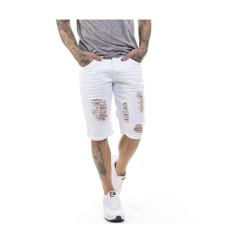 short branco rasgado masculino