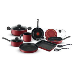 Conjunto De Panelas Rochedo Limpa Fácil Vermelho - 10 Peças é boa?