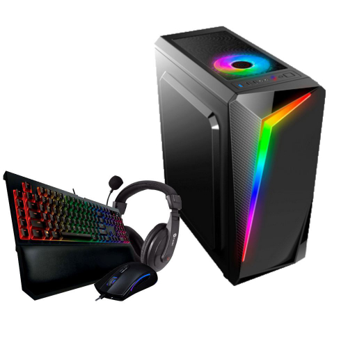 Pc Power Gaming I5 8gb de Ram Sdd 120 Gb Kit Gamer Monitor 23.8 75hz e