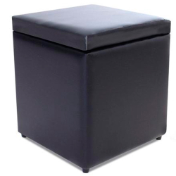 Puff Baú Porta Objetos 40x40x45cm Corino Preto bf Colchões é ruim? Puff Baú Porta Objetos 40x40x45cm Corino Preto bf Colchões é boa?