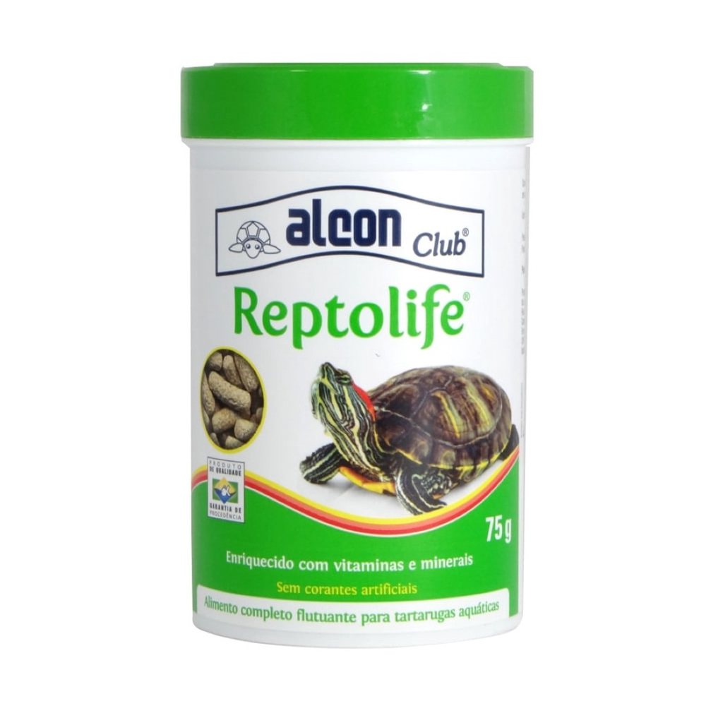 Ração de tartarugas Reptolife Alimento completo para Tartaruga Reptolife Alcon 75g no Shoptime Ração de tartarugas Reptolife Alimento completo para Tartaruga Reptolife Alcon 75g no Shoptime