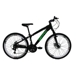 Bicicleta Frx Freeride Aro 26 Freio Disco 21 Velocidades Cambios Shimano Preto/verde - Gios é boa?