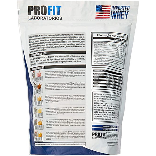 Whey Isolate Protein Mix Profit 900g no Shoptime