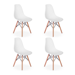 Conjunto 4 Cadeiras Charles Eames Eiffel Wood Base Madeira - Branca é boa?