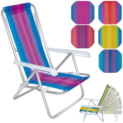 Cadeira de Praia em Aluminio Reclinavel 8 Posicoes Mor Cores Mistas é boa?