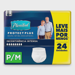 Roupa Íntima Plenitud Protect Plus Unissex Tamanho p/m 24 Unidades Leve Mais Por Menos é boa?