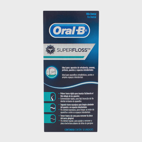 Fio Dental Oral-B Super Floss Com 50 Unidades No Shoptime