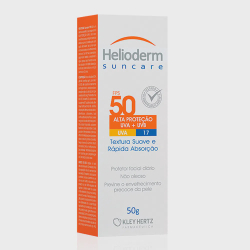 Protetor Solar Facial Helioderm Suncare fps 50 com 50g é boa?
