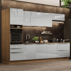 Cozinha Completa Madesa Lux 320004 com Armário e Balcão - Rustic/Cinza é ruim? Cozinha Completa Madesa Lux 320004 com Armário e Balcão - Rustic/Cinza é boa?