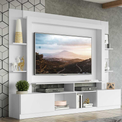 Rack Estante c/ Painel TV 65 e 2 portas Oslo Multimóveis Branco é boa?