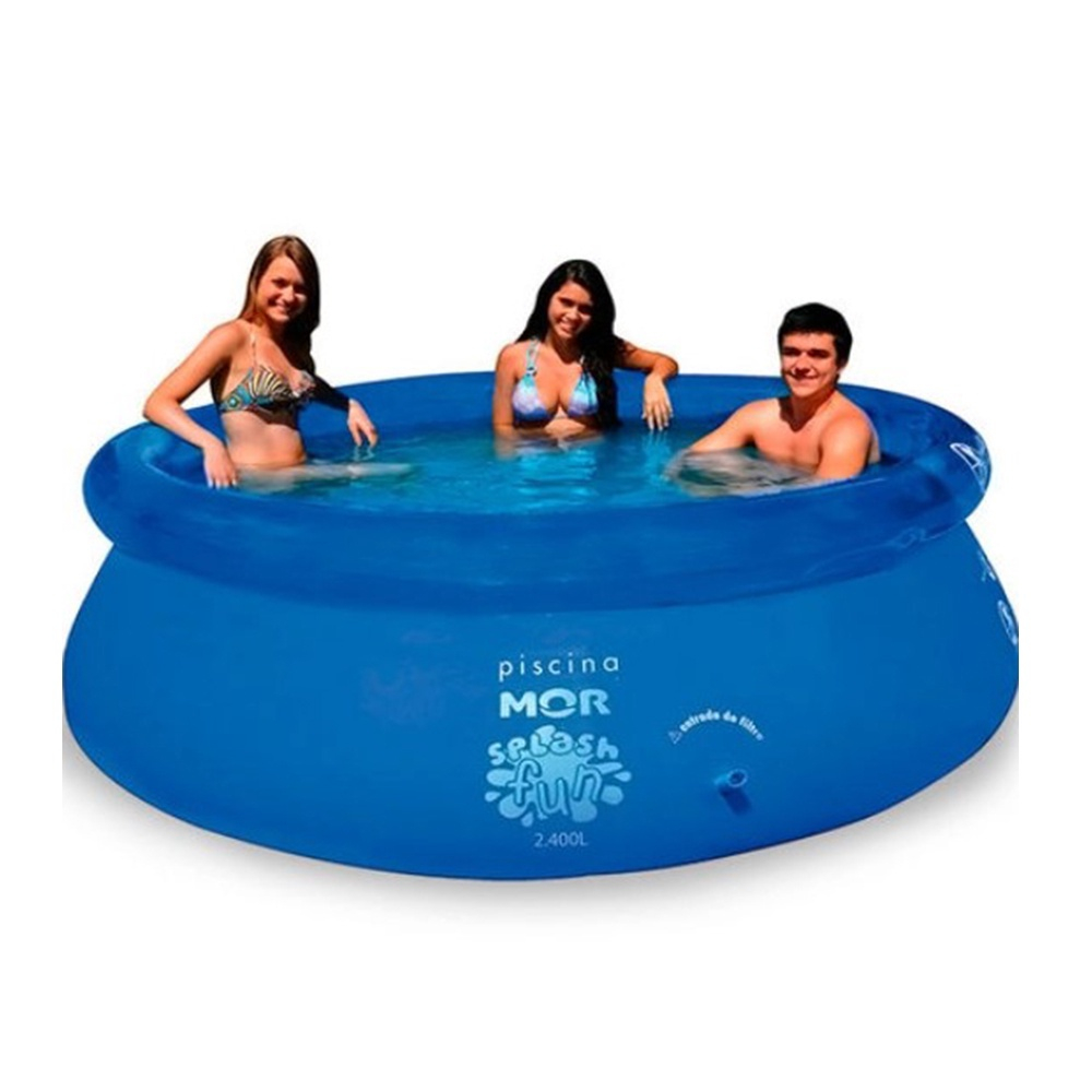 Piscina Infl Vel Redonda L Pl Stico Splash Fun Mor No Shoptime