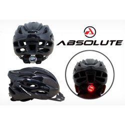 Capacete de Ciclismo Absolute preto Nero com sinalizador Menor preço em Capacete de Ciclismo Absolute preto Nero com sinalizador
