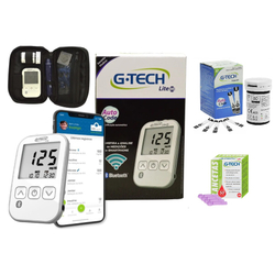 Kit Medidor de Glicose Lite Smart Completo com Bluetooth g-tech + 50 Tiras + 50 Lancetas é boa?