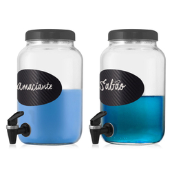 2 Dispenser Vidro Sabão Líquido e Amaciante 3L Preto é ruim? 2 Dispenser Vidro Sabão Líquido e Amaciante 3L Preto é boa?