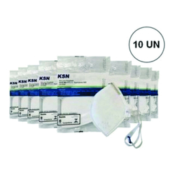 Kit 10 Máscaras N95 PFF2 Aprovação anvisa e inmetro Marca ksn Branca Descartável é boa?