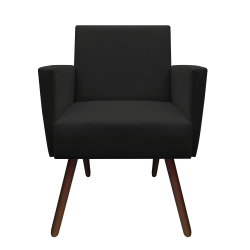 Poltrona Nina Decoração Sala Estar Clinica Recepção Escritório Quarto Cadeira D'Classe Decor Suede Preto é boa?