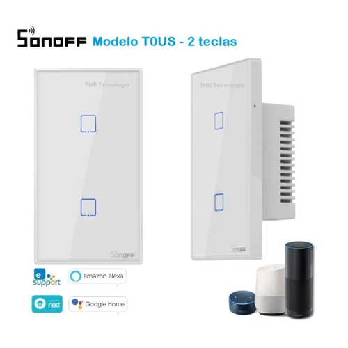 Interruptor Touch Wifi Sonoff Tx Bot Es Google Alexa No Shoptime