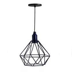 Menor preço em Pendente Lustre Luminária Industrial Diamante Preto