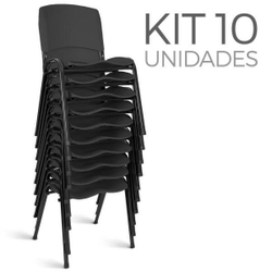 Cadeira Plástica Fixa Kit 10 a/e Preto Lara é boa?