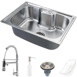 Cuba para cozinha gourmet pia aço inox acessórios Nawa 50 cm e Torneira gourmet Munim pingoo.casa é boa?