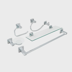 Kit Acessórios Para Banheiro São Francisco Inox - 6 Peças é boa?