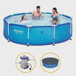 Piscina Bestway 4678 Litros Estrutural com Bomba Filtro 110v e capa é boa?