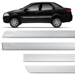 Friso Lateral Borrachão Cromado Siena G1 G2 G3 G4 Menor preço em Friso Lateral Borrachão Cromado Siena G1 G2 G3 G4