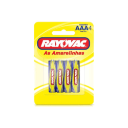 Pilha Rayovac Amarela aaa - 4 unidades Menor preço em Pilha Rayovac Amarela aaa - 4 unidades