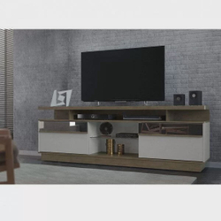 Rack para TV até 65 Polegadas Recife Linea Brasil Avelã/Branco Off White é boa?
